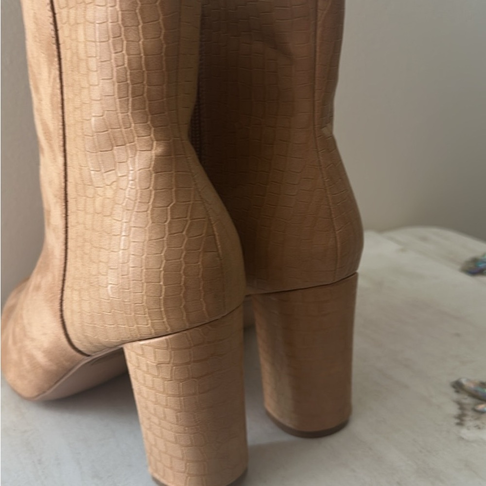 Tan Ankle Booties - Picture 2 of 3